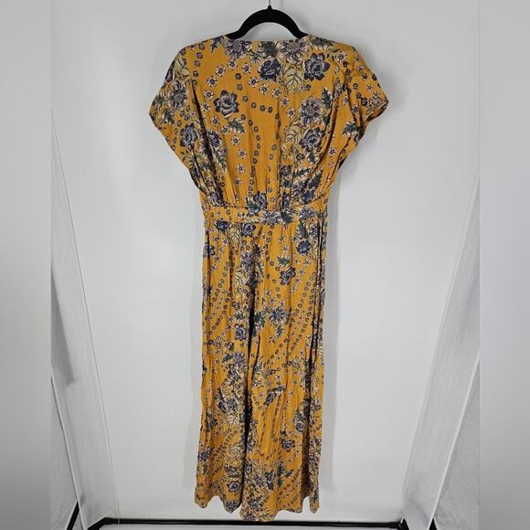 Free People Floral Golden Combo In The Mood For Love Jumpsuit S - Picture 9 of 11